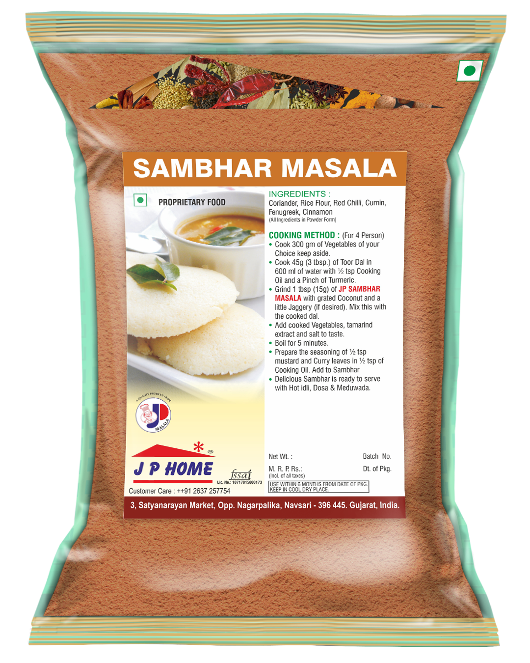 Idli sambhar Masala