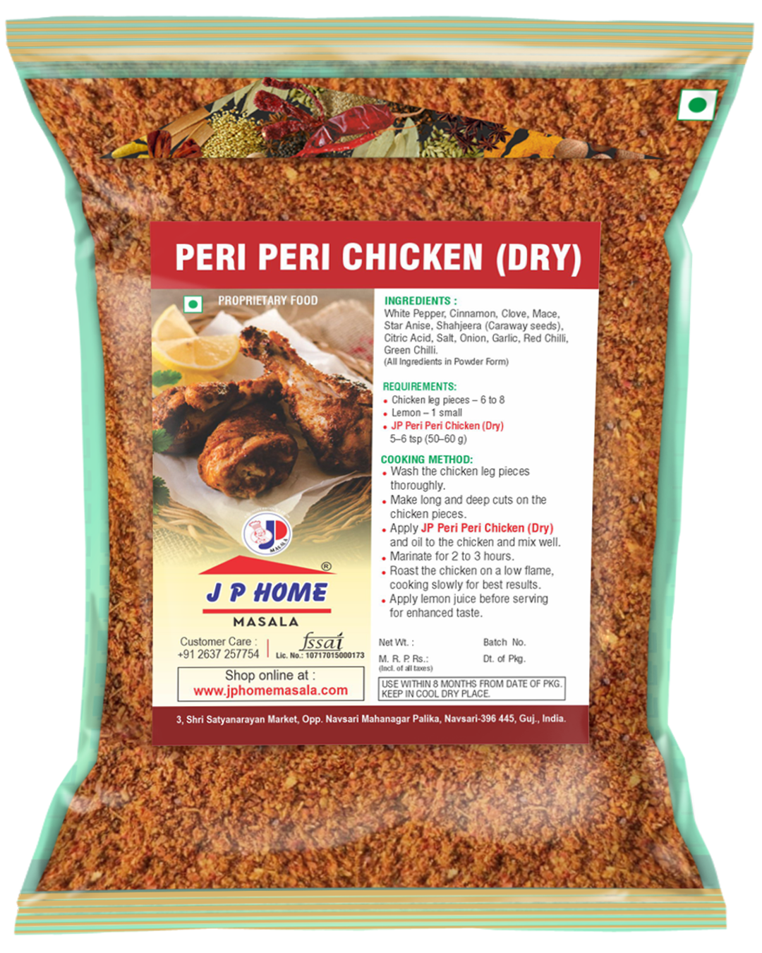 Peri Peri Chicken Masala (Dry)