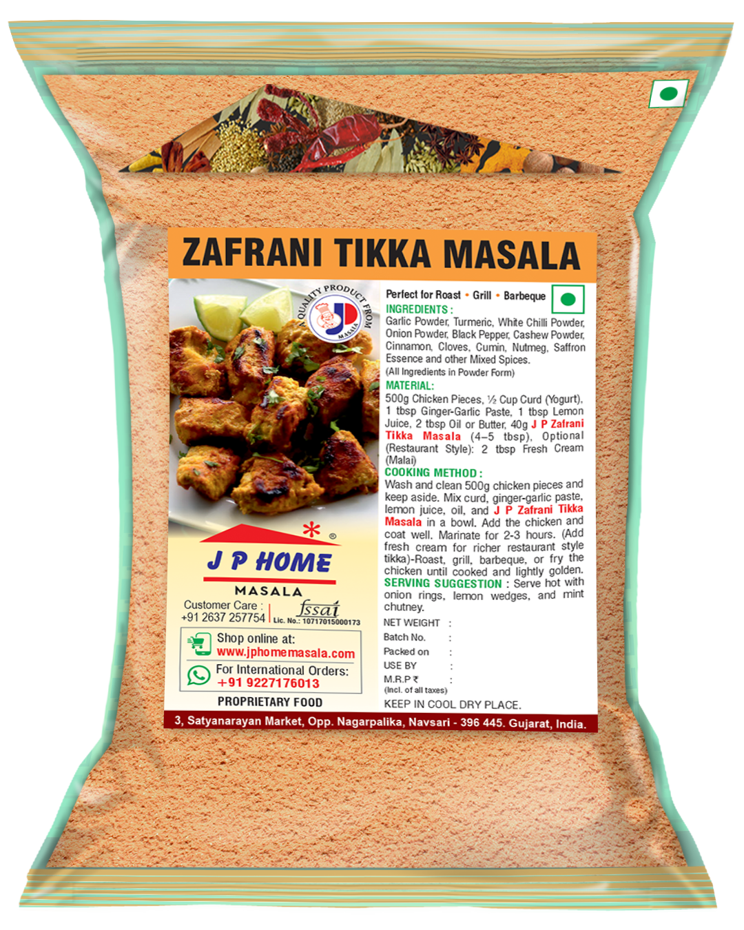 Zafrani Tikka Masala (Dry)